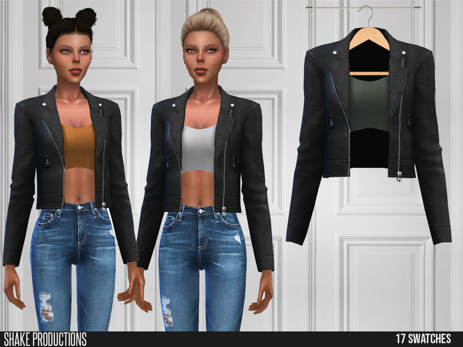 The Sims Resource - ShakeProductions 502 - Leather Jacket