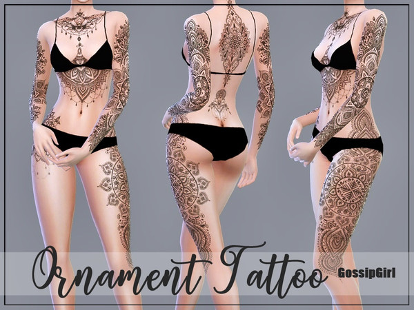 Sims 4 — Ornament Tattoo by GossipGirl-S4 — Ornament Tattoo by GossipGirl