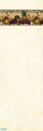 Sims 2 — The Kitchen Walls Set - Yellow Fruits by gummypeaches — A lovely wallpaper for your sims.