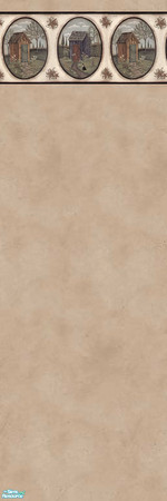 Sims 2 — The Kitchen Walls Set - Rusty Houses by gummypeaches — A nice, rusty colored wallpaper for your sims' kitchen.