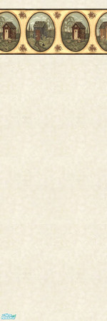 Sims 2 — The Kitchen Walls Set - Houses& Yellow by gummypeaches — An elegant wallpaper for a Sim's kitchen.