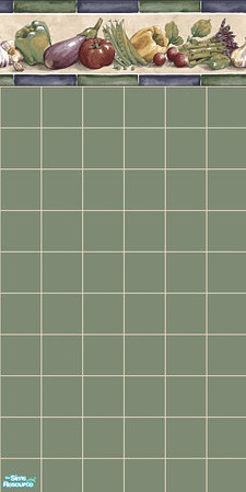 Sims 2 — Kitchen veggies tiled 8 by devilishdawn — Has a matching floor in the tiled floor section 
