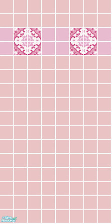 Sims 2 — Napoleon Tile Set - Pink Wall by s00z — 