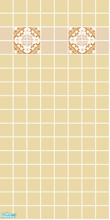 Sims 2 — Napoleon Tile Set - Peach Wall by s00z — 