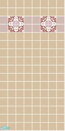 Sims 2 — Napoleon Tile Set - Brown Wall by s00z — 