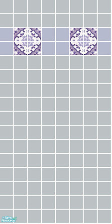 Sims 2 — Napoleon Tile Set - Blue Wall by s00z — 