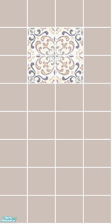 Sims 2 — Atlantis Tile Set - Lilac Wall by s00z — 