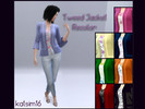 Sims 4 — Tweed Jacket Recolor - Discover University by katsim16 — Hi! This is my First try at making CC! A Jacket of the