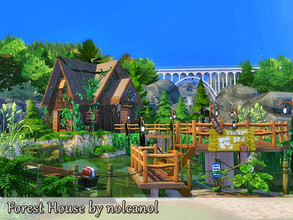 Sims 4 — Forest House / No CC by nolcanol — Forest House is a small, charming house that fits in perfectly with the
