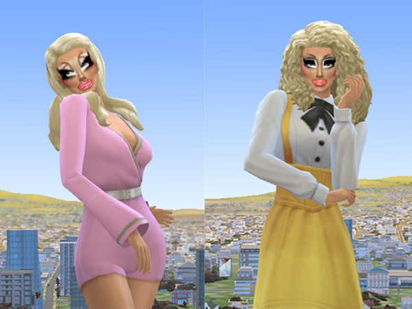 Sims 4 — Trixie Mattel Makeup Set by Prismina8182 — Trixie's iconic makeup including her newest eye look! Wow, what a