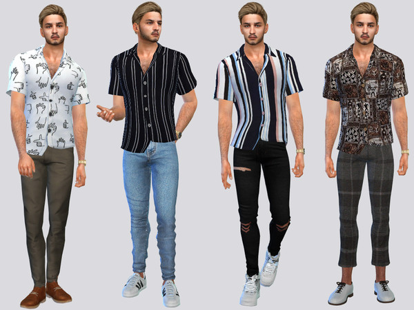 The Sims Resource - Smyth Casual Shirts