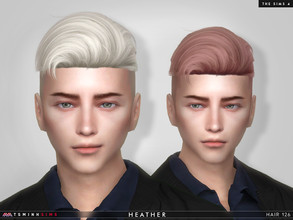 Sims 4 — Heather ( Hair 126 ) by TsminhSims — New meshes - 20 colors BRAND NEW TEXTURES - HQ texture - Custom shadow map,