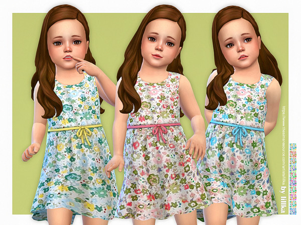 Sims 4 — Alissa Dress [NEEDS TODDLER STUFF] by lillka — Alissa Dress for Toddler Girls 10 swatches Custom thumbnail YOU