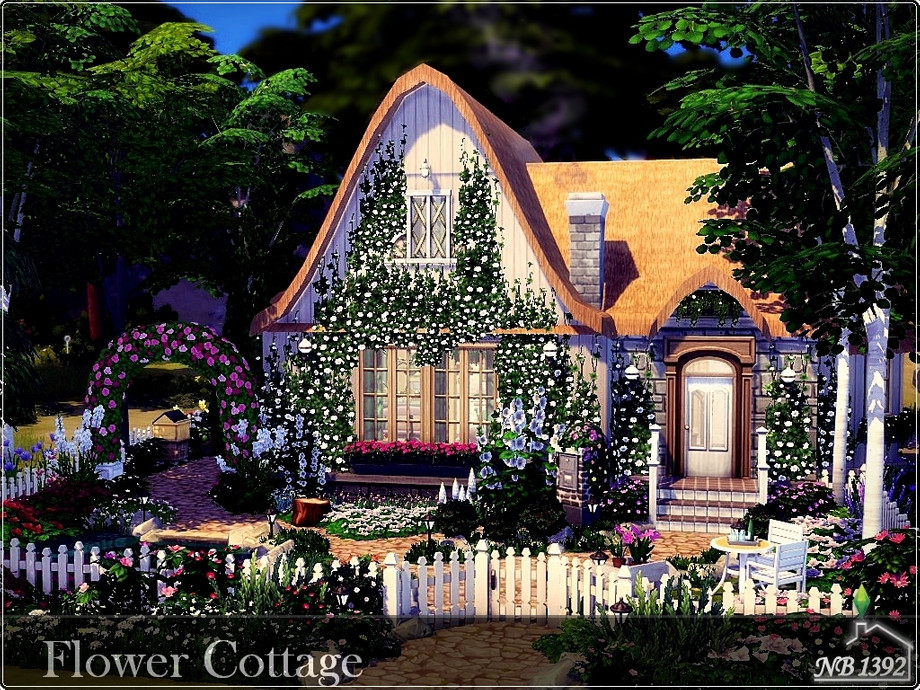 The Sims Resource Flower Cottage (No CC!)
