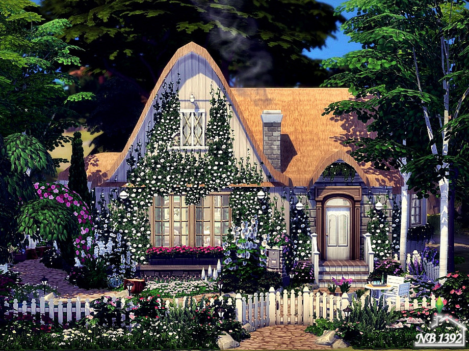 The Sims Resource Flower Cottage (No CC!)