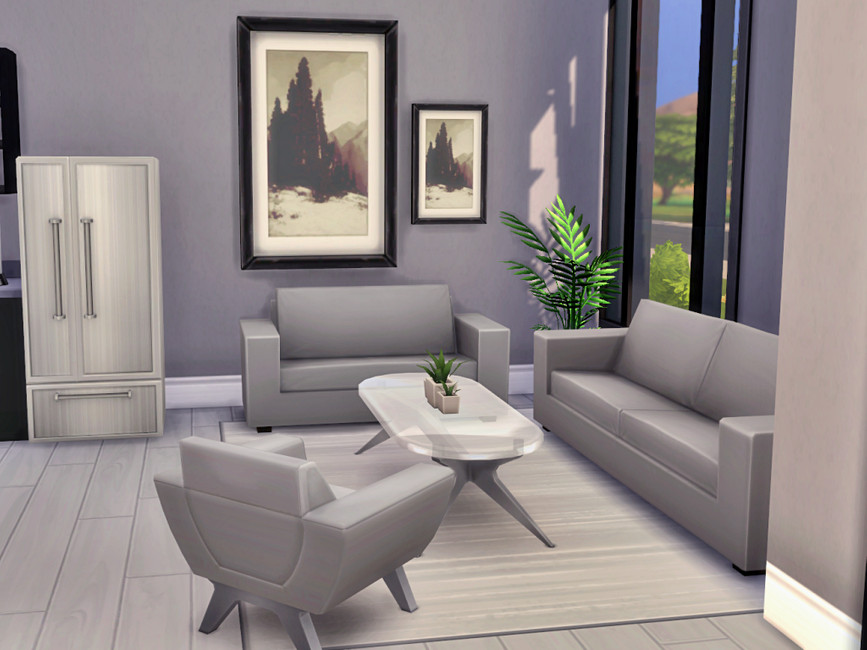 The Sims Resource Base Game Modern Home, How To Fix The Springs In My Sofa Sims 4