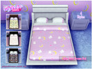 Sims 4 — Sailor Moon Dreams Bed  by gabymelove — Camas decoradas con colchas inspiradas en Sailor Moon. 4 Estilos