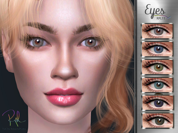 Sims 4 — Eyes RPL11 by RobertaPLobo — :: Eyes (Face Paint) :: 6 swatches :: All Ages and Genders :: HQ mod compatible ::