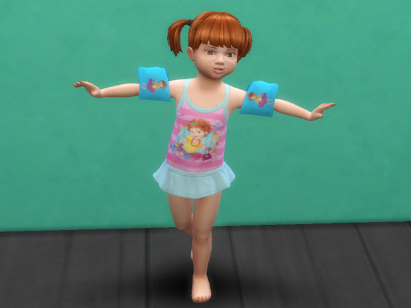 Sims 4 — Fancy Nancy swimwear set for toddlers by Arisha_214 — Fun swimwear for little Fancy Nancy fans :)