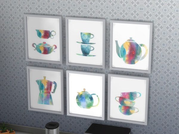 Sims 4 — Kitchen Collection by msaprilrenee — Various prints for your modern kitchen or cafe. By Msaprilrenee
