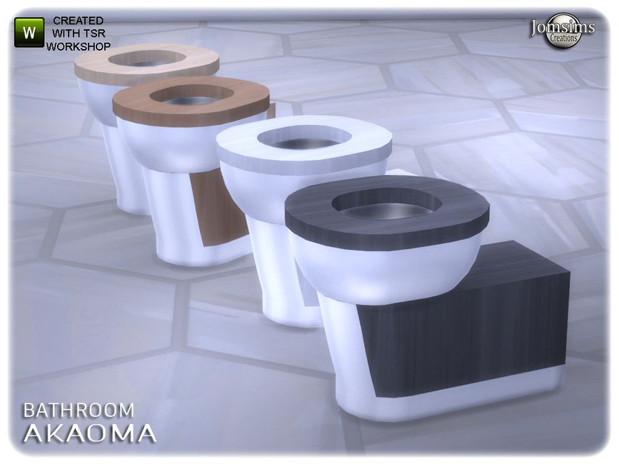The Sims Resource Akaoma bathroom toilet