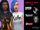Sims 4 — NuMetal T-Shirts (Female) by Nekrokatze — 