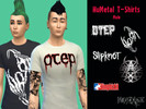 Sims 4 — NuMetal T-Shirts (Male) by Nekrokatze — 