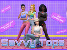 Sims 4 — Savvy Tops - Get Famous by Seeckingly_ — These tops are totally inspired by Y2K fashion trends!! *Requires Get