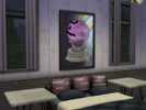 Sims 4 — Gothic Crystal Ball Wall Art by tinsytee — A recolour of the base game cow plant poster