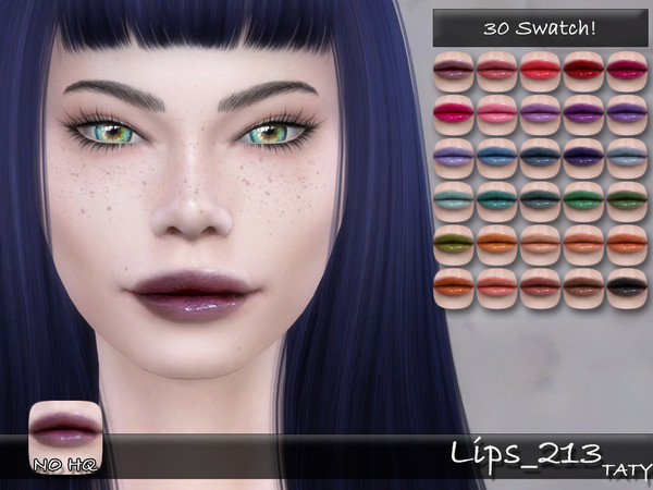 Sims 4 — [Ts4]Taty_Lips_213 by tatygagg — - Female, Male - Human, Alien - Teen to Elder - Hq Compatible