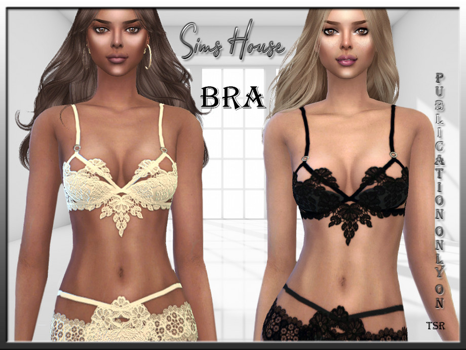 The Sims Resource - Bra with lace border