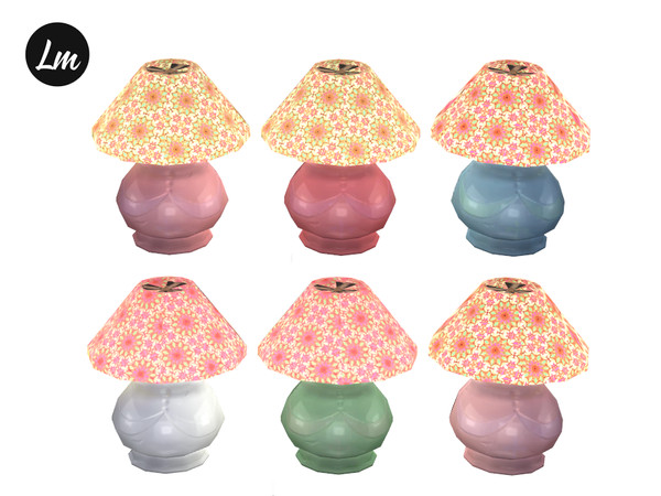 Sims 4 — Boho Lamp by Lucy_Muni — Lamp in 6 swatches Sims 4 basegame recolour