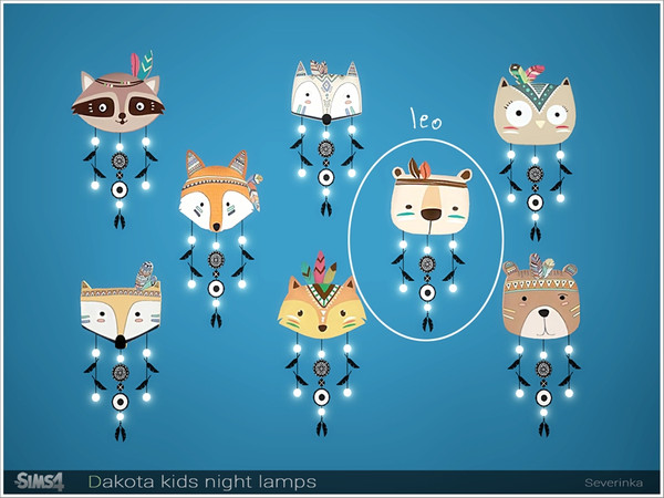 Sims 4 — [Dakota kids lamps] - leo by Severinka_ — LEO kids night lamp From the set 'Dakota kids lamps' Build / Buy