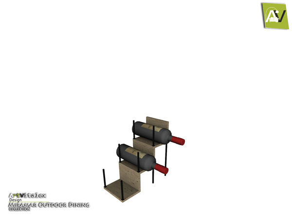 Sims 4 — Miramar Wine Holder by ArtVitalex — - Miramar Wine Holder - ArtVitalex@TSR, Sep 2020
