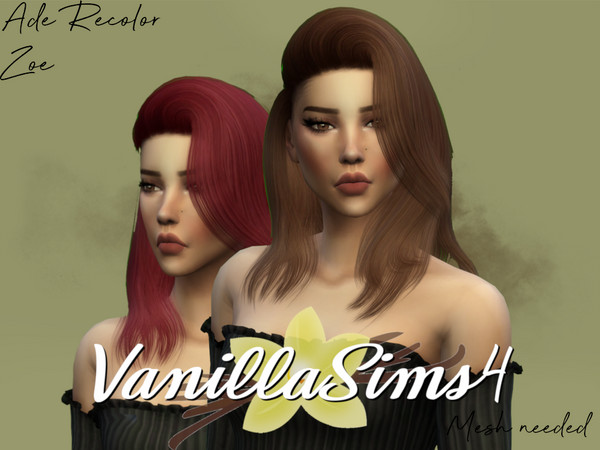 Sims 4 — VanillaSims4 Ade Recolor Zoe - Mesh needed! by VanillaSims4_ — Recolor with 41 Swatches! Mesh needed! Get it