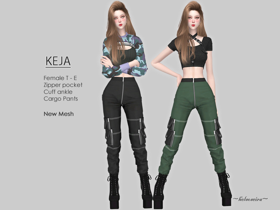 The Sims Resource - KEJA - Cargo Pants