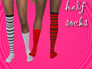 Sims 4 — Half Socks by abrielle_e — Half Up Half down socks in 11 different swatches child - elder