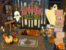 Sims 4 — Wicked Welcomes Halloween Doormats NEEDS CATS & DOGS by Kimbish — Your home isn't fully decorated for
