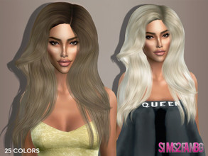 Sims 4 — Hairstyle 5 - Kylie by sims2fanbg — .:Hairstyle 5 - Kylie:. 25 colors, All lods Compatible with hats Smooth bone