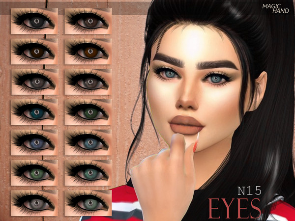 Sims 4 — [MH] Eyes N15 by MagicHand — --15 available colors-- --Compatible with HQ settings-- --CAS thumbnail-- Enjoy!