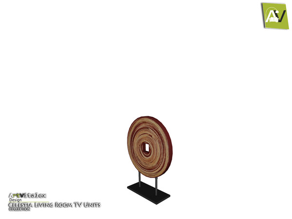 Sims 3 — Celestia Decor Round Wood Slice Table by ArtVitalex — - Celestia Decor Round Wood Slice Table - ArtVitalex@TSR,