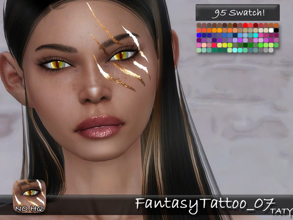 Sims 4 — [Ts4]Taty_FantasyTattoo_07 by tatygagg — - Female, Male - Human, Occult - Toddler to Elder - Hq Compatible -