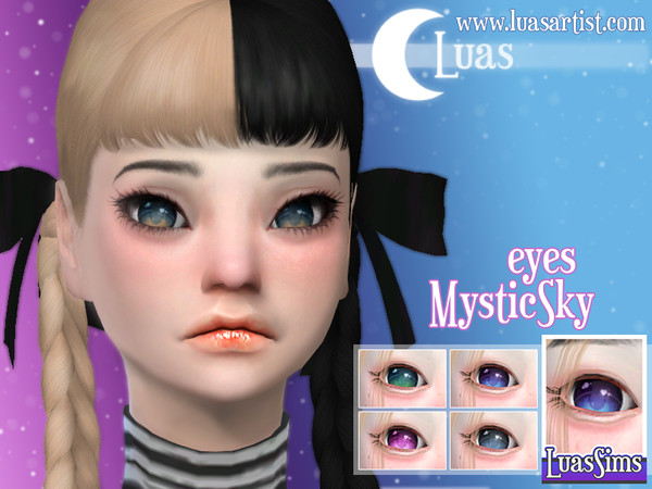 Sims 4 — MysticSky eyes by Luas_Sims — Hi everyone! We have new eyes for You, MysticSky, normal version is here and have