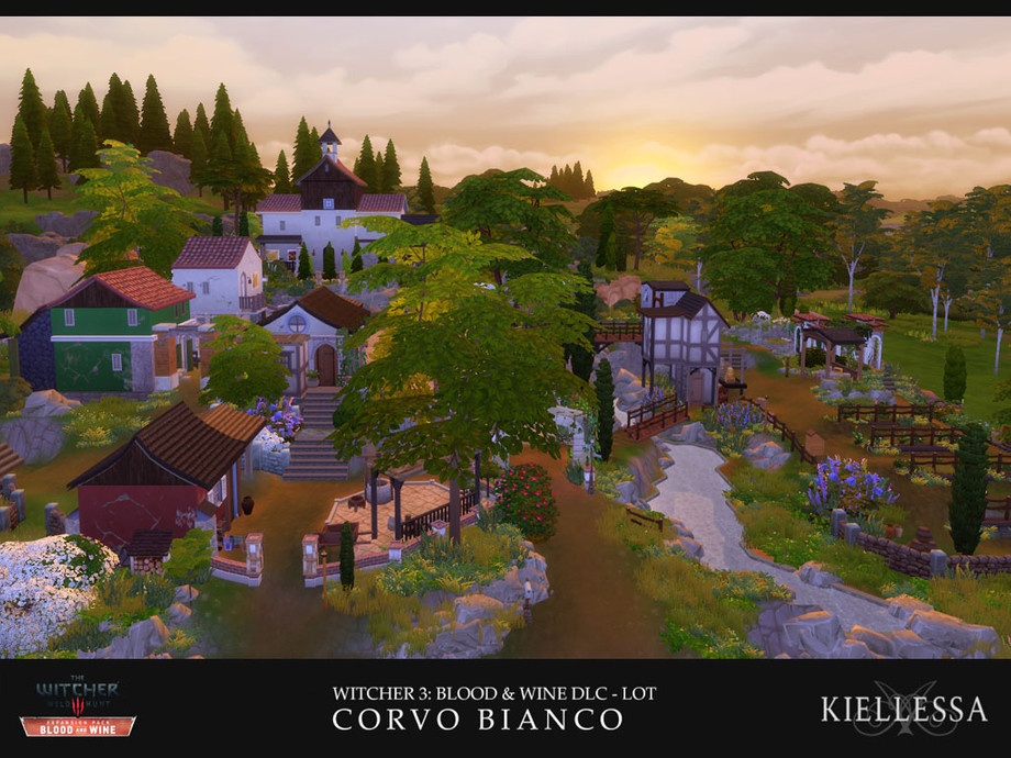 The Sims Resource Witcher 3 - Corvo Bianco Vineyard - Lot - No CC