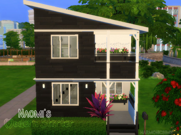 Sims 4 — Naomi's Modern Starter by Aurielynn — Naomi was looking for a new start away from her unbalanced lifestyle,