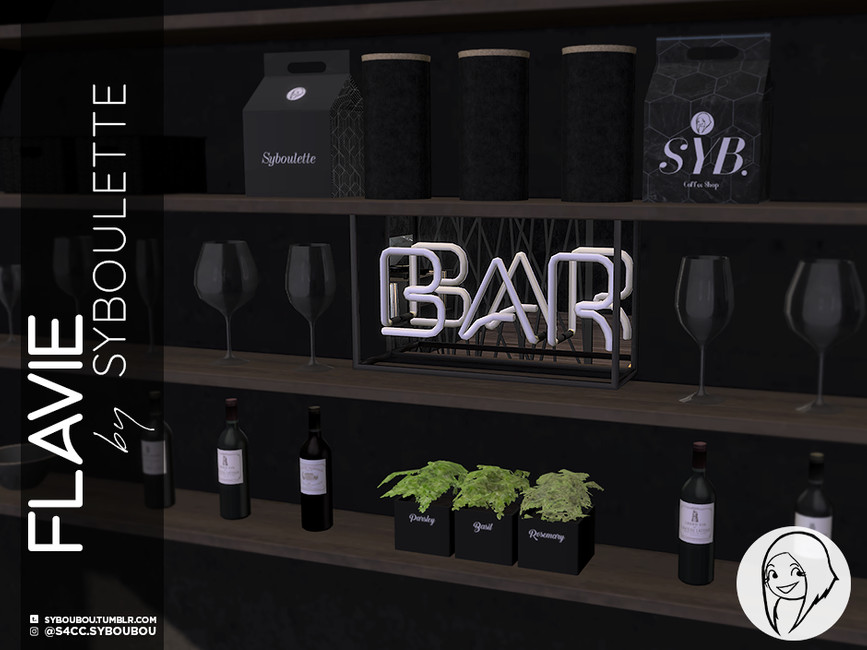The Sims Resource Flavie Bar Neon Sign