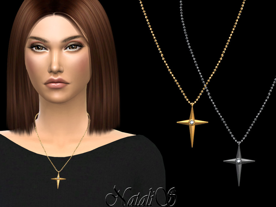 Mod The Sims - Alighieri Part II - 15 Cross Necklaces for AM & AF!