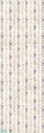 Sims 2 — Simple Floral by gummypeaches — A simple floral wallpaper for a livingroom.