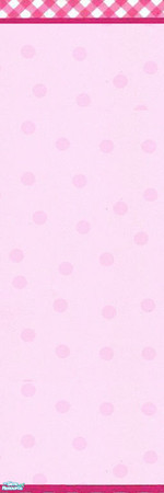 Sims 2 — Pink with borders by gummypeaches — This is an adorable pink wallpaper with Pink borders. Perfect for a sim girl