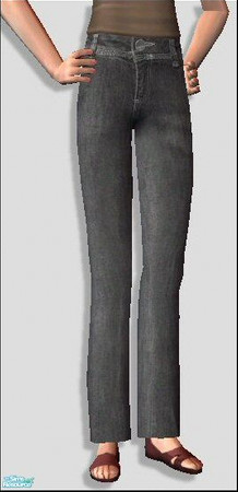 Sims 2 — Straight Legged Jeans [Light Grey] by Lola — Straight Legged Jeans, Something Stylish Yet Comfortable, Go With